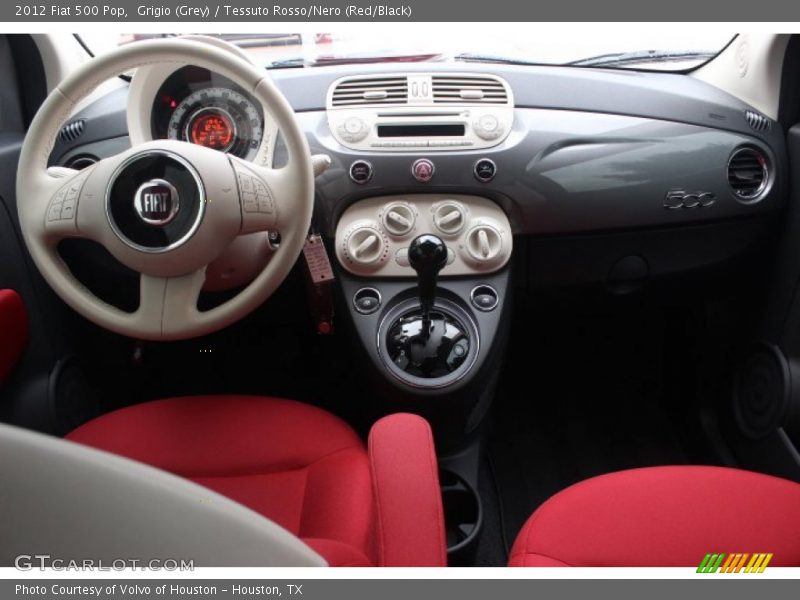 Grigio (Grey) / Tessuto Rosso/Nero (Red/Black) 2012 Fiat 500 Pop