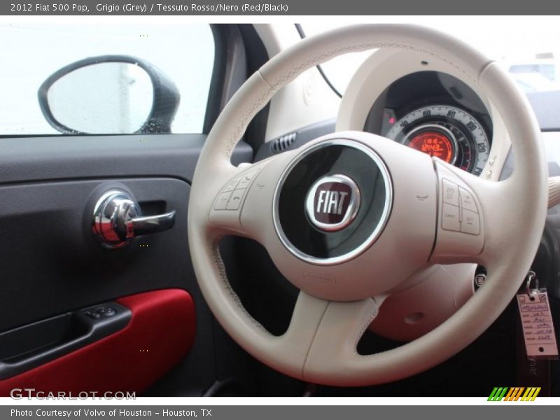 Grigio (Grey) / Tessuto Rosso/Nero (Red/Black) 2012 Fiat 500 Pop