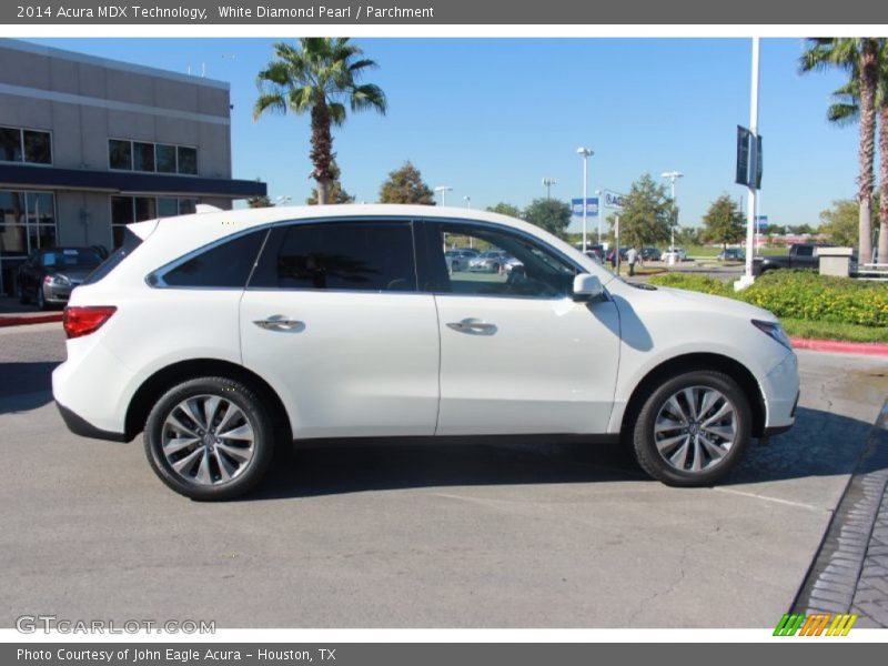 White Diamond Pearl / Parchment 2014 Acura MDX Technology