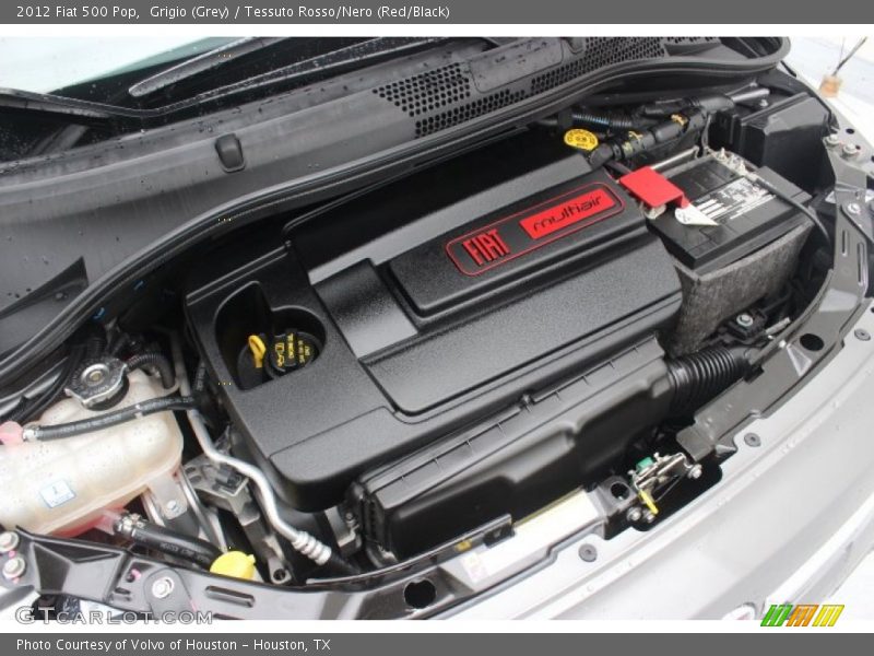 Grigio (Grey) / Tessuto Rosso/Nero (Red/Black) 2012 Fiat 500 Pop