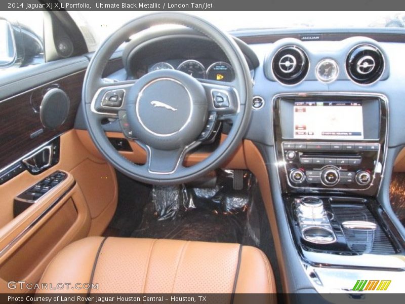 Ultimate Black Metallic / London Tan/Jet 2014 Jaguar XJ XJL Portfolio