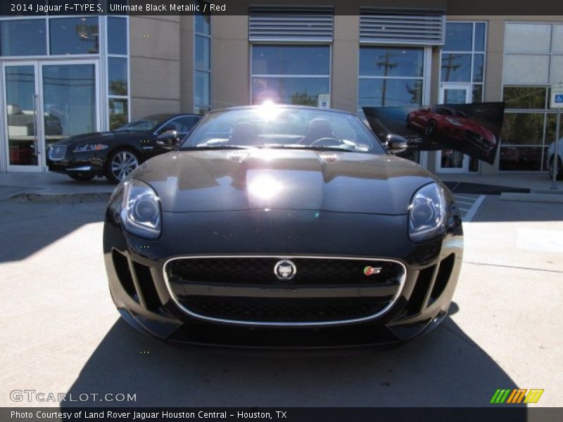 Ultimate Black Metallic / Red 2014 Jaguar F-TYPE S