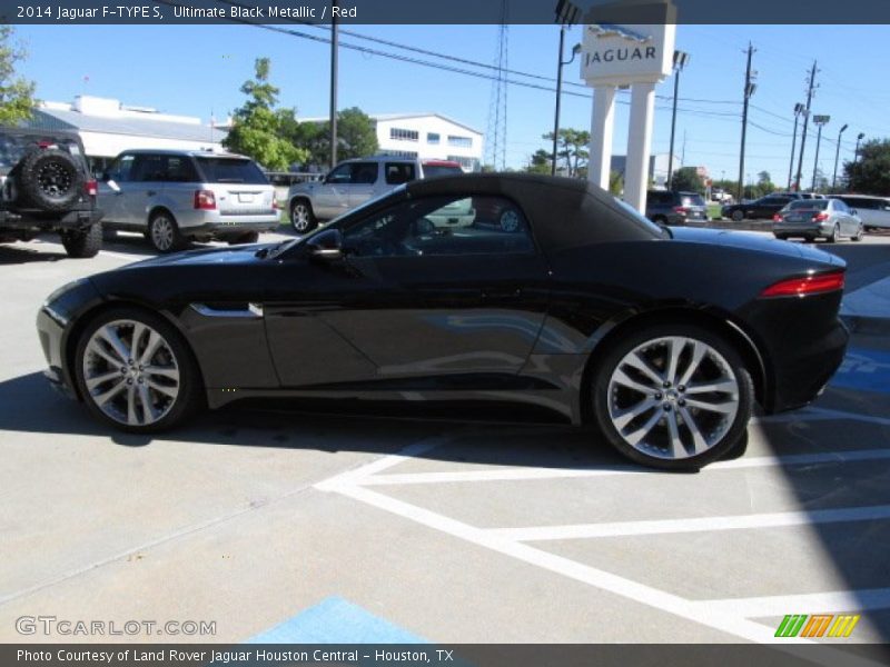 Ultimate Black Metallic / Red 2014 Jaguar F-TYPE S