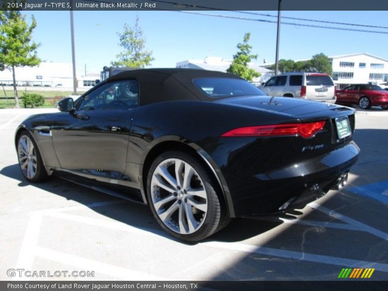 Ultimate Black Metallic / Red 2014 Jaguar F-TYPE S