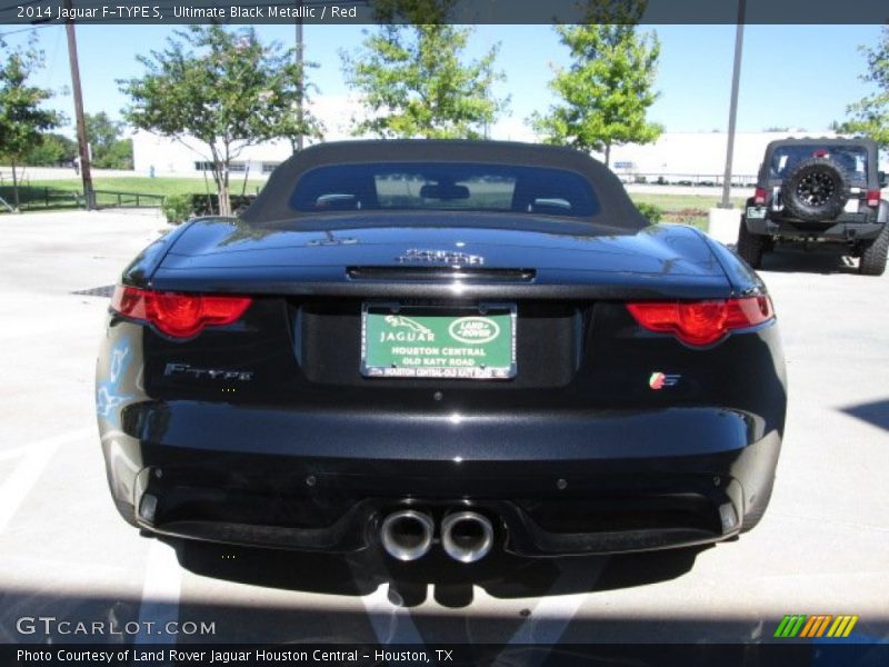 Ultimate Black Metallic / Red 2014 Jaguar F-TYPE S