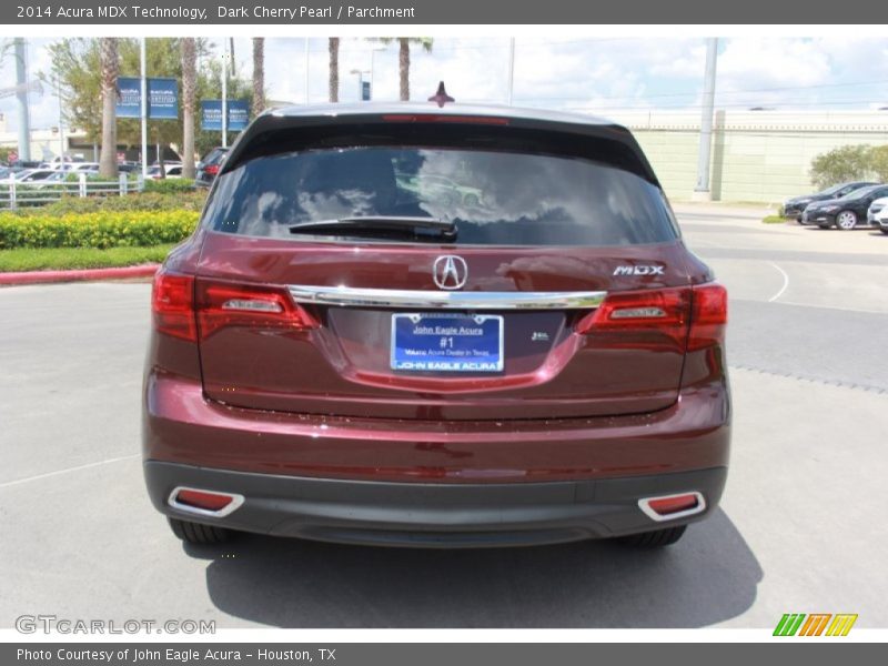 Dark Cherry Pearl / Parchment 2014 Acura MDX Technology