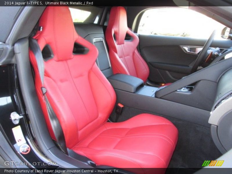 Ultimate Black Metallic / Red 2014 Jaguar F-TYPE S