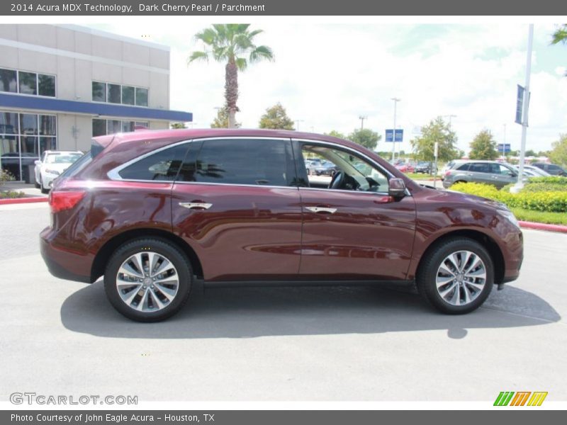 Dark Cherry Pearl / Parchment 2014 Acura MDX Technology