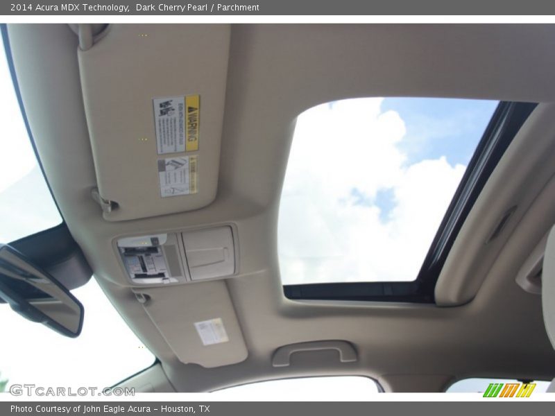Dark Cherry Pearl / Parchment 2014 Acura MDX Technology