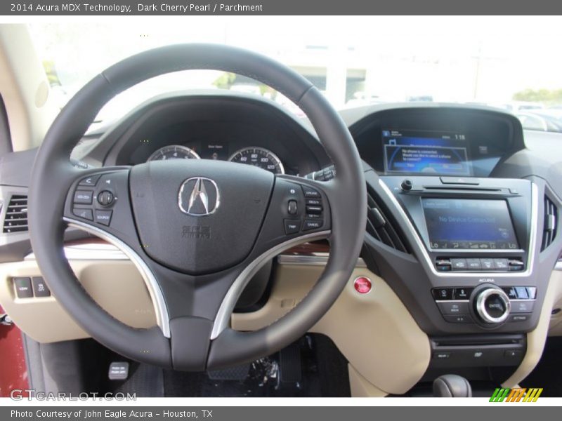 Dark Cherry Pearl / Parchment 2014 Acura MDX Technology