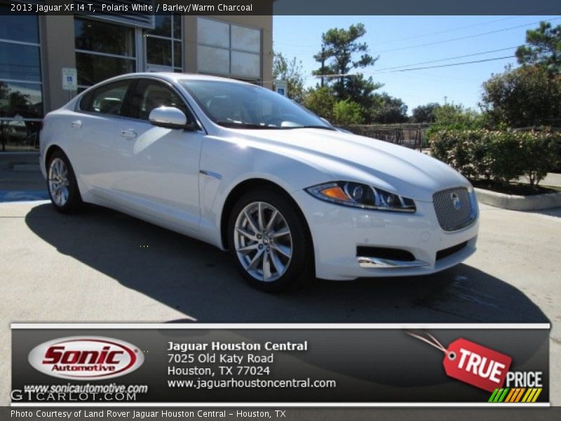Polaris White / Barley/Warm Charcoal 2013 Jaguar XF I4 T
