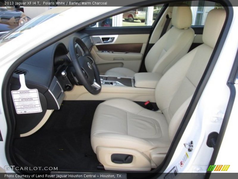 Polaris White / Barley/Warm Charcoal 2013 Jaguar XF I4 T
