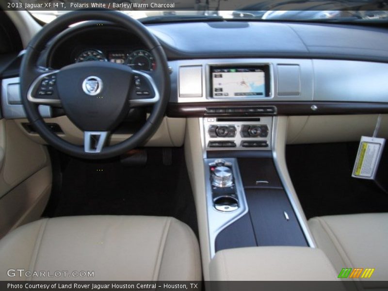 Polaris White / Barley/Warm Charcoal 2013 Jaguar XF I4 T