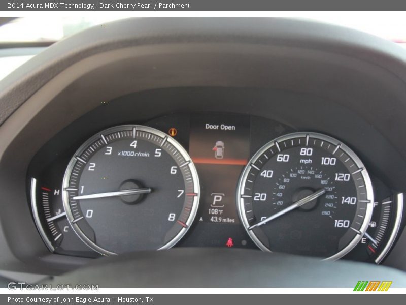 Dark Cherry Pearl / Parchment 2014 Acura MDX Technology