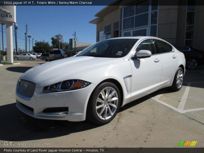 Polaris White / Barley/Warm Charcoal 2013 Jaguar XF I4 T