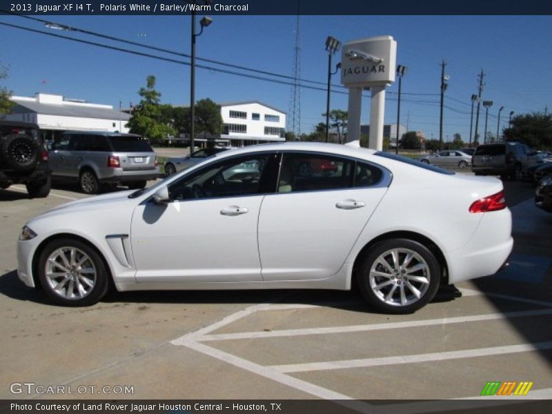 Polaris White / Barley/Warm Charcoal 2013 Jaguar XF I4 T