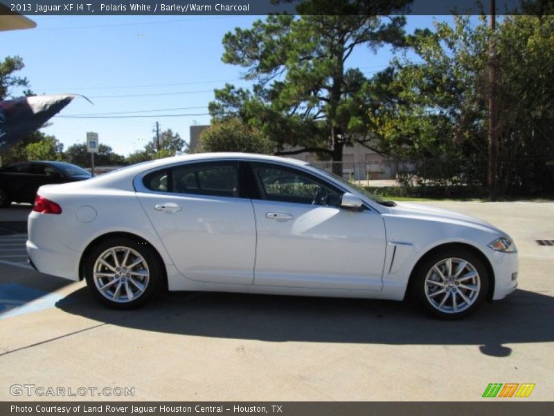 Polaris White / Barley/Warm Charcoal 2013 Jaguar XF I4 T