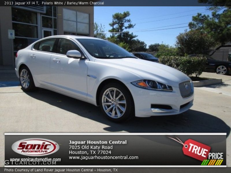 Polaris White / Barley/Warm Charcoal 2013 Jaguar XF I4 T