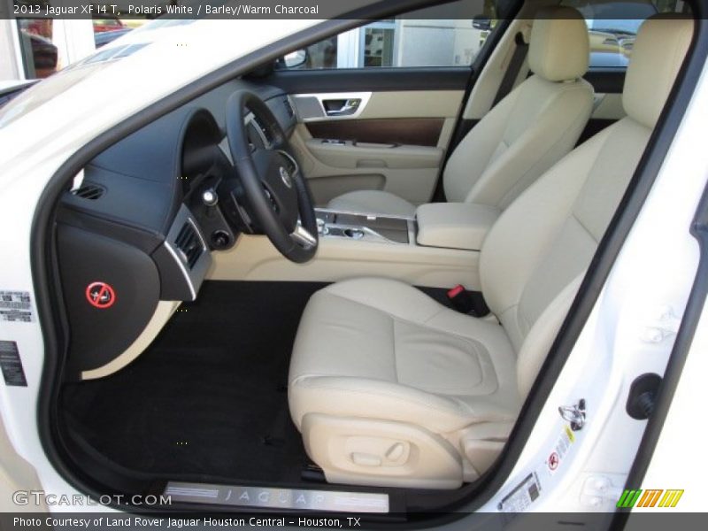 Polaris White / Barley/Warm Charcoal 2013 Jaguar XF I4 T