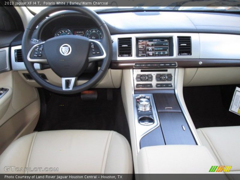 Polaris White / Barley/Warm Charcoal 2013 Jaguar XF I4 T