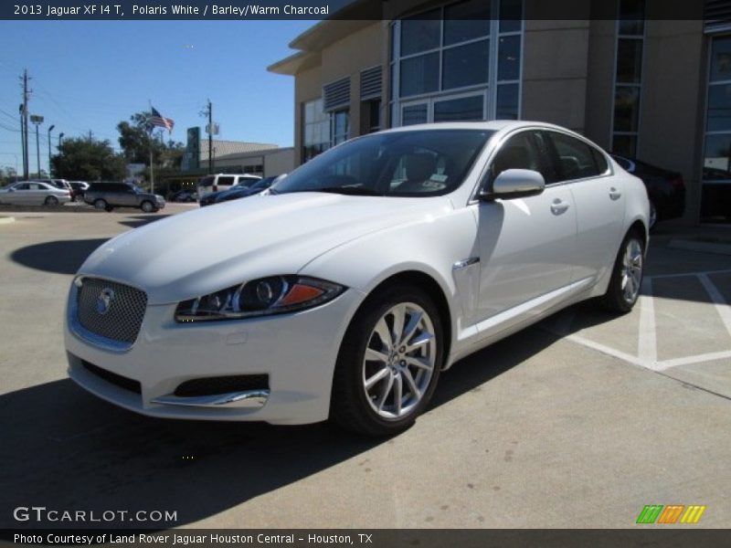 Polaris White / Barley/Warm Charcoal 2013 Jaguar XF I4 T