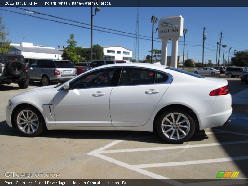 Polaris White / Barley/Warm Charcoal 2013 Jaguar XF I4 T