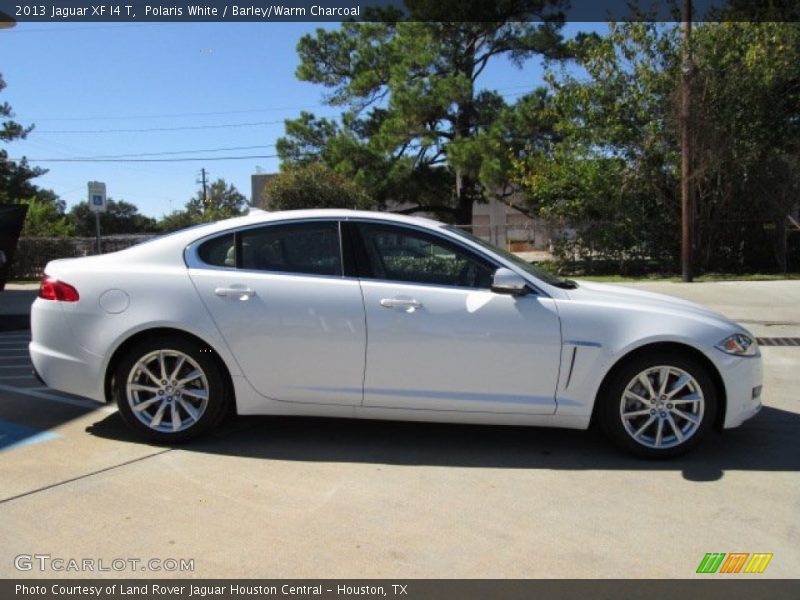 Polaris White / Barley/Warm Charcoal 2013 Jaguar XF I4 T