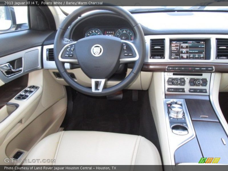 Polaris White / Barley/Warm Charcoal 2013 Jaguar XF I4 T