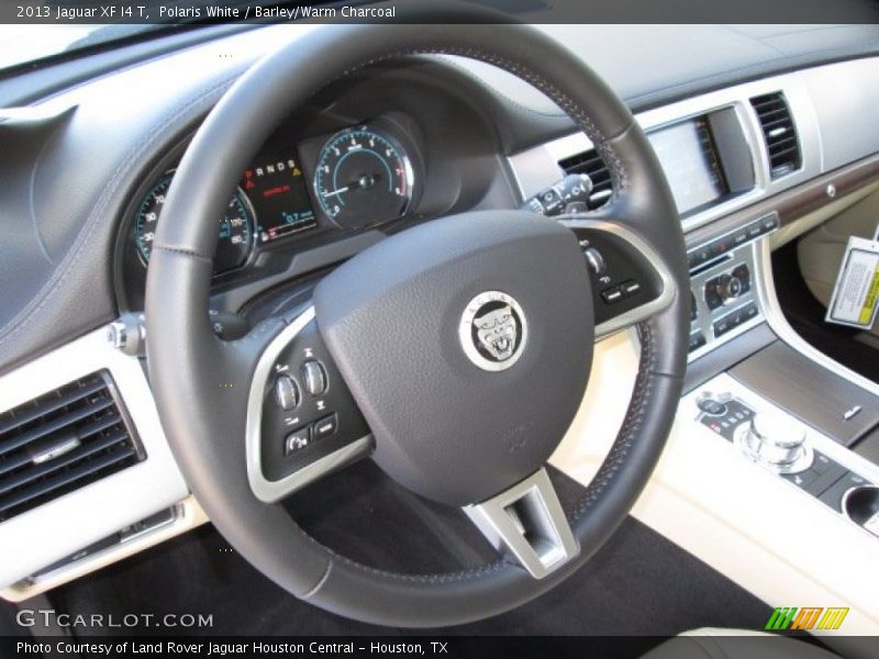 Polaris White / Barley/Warm Charcoal 2013 Jaguar XF I4 T