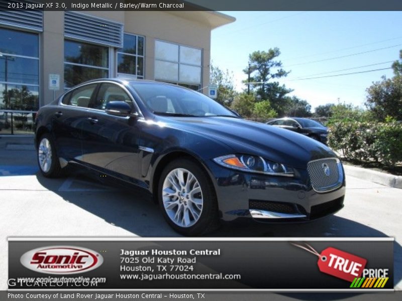 Indigo Metallic / Barley/Warm Charcoal 2013 Jaguar XF 3.0