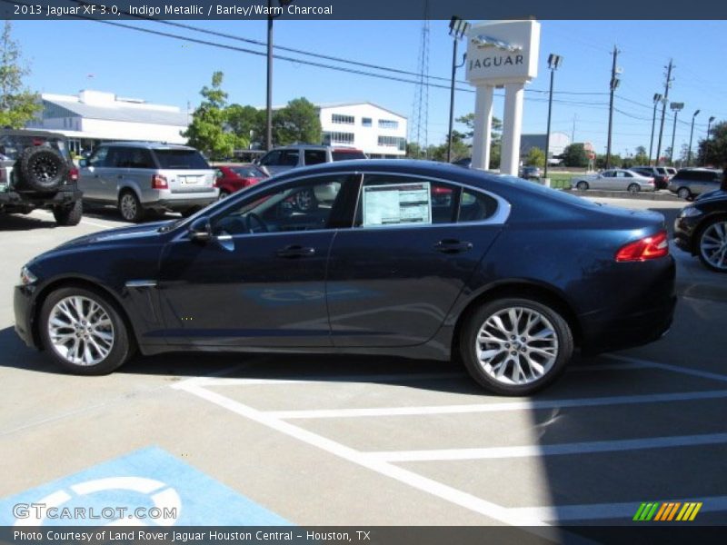 Indigo Metallic / Barley/Warm Charcoal 2013 Jaguar XF 3.0