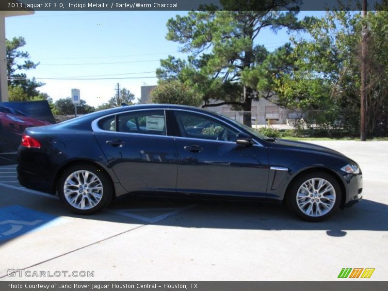 Indigo Metallic / Barley/Warm Charcoal 2013 Jaguar XF 3.0