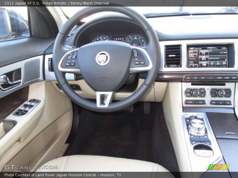 Indigo Metallic / Barley/Warm Charcoal 2013 Jaguar XF 3.0