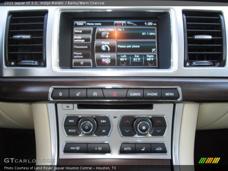 Indigo Metallic / Barley/Warm Charcoal 2013 Jaguar XF 3.0