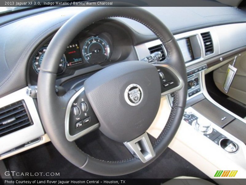 Indigo Metallic / Barley/Warm Charcoal 2013 Jaguar XF 3.0