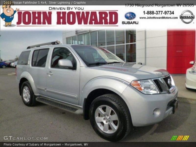 Silver Lightning / Graphite 2011 Nissan Pathfinder S 4x4