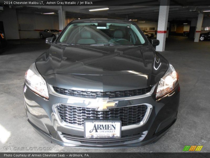 Ashen Gray Metallic / Jet Black 2014 Chevrolet Malibu LT