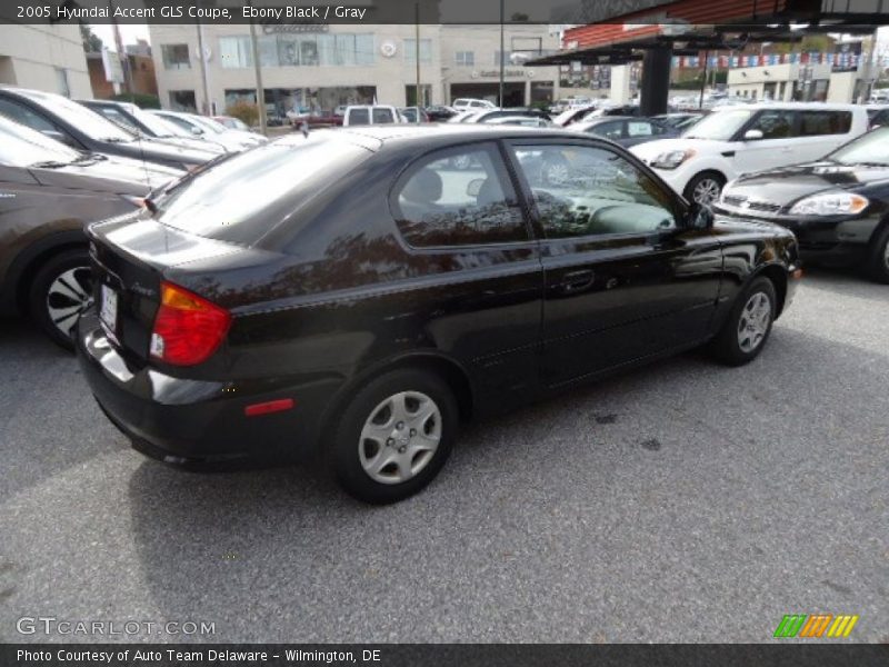 Ebony Black / Gray 2005 Hyundai Accent GLS Coupe