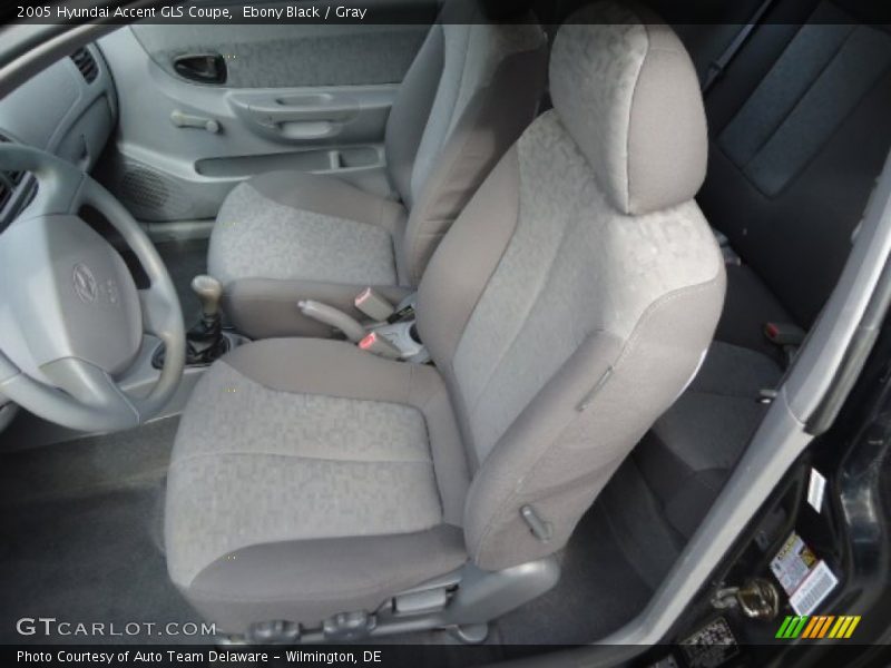 Ebony Black / Gray 2005 Hyundai Accent GLS Coupe