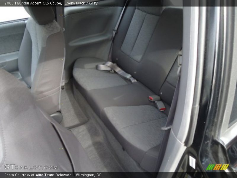 Ebony Black / Gray 2005 Hyundai Accent GLS Coupe