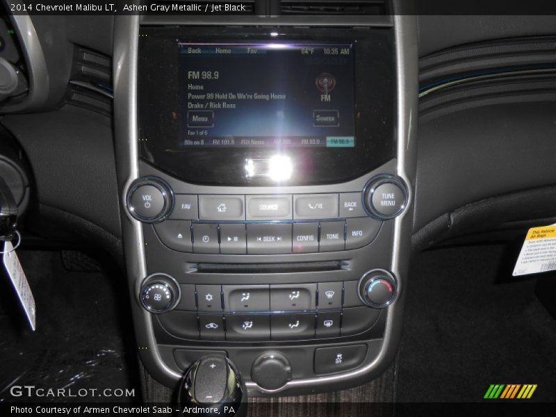 Ashen Gray Metallic / Jet Black 2014 Chevrolet Malibu LT