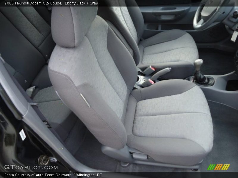 Ebony Black / Gray 2005 Hyundai Accent GLS Coupe