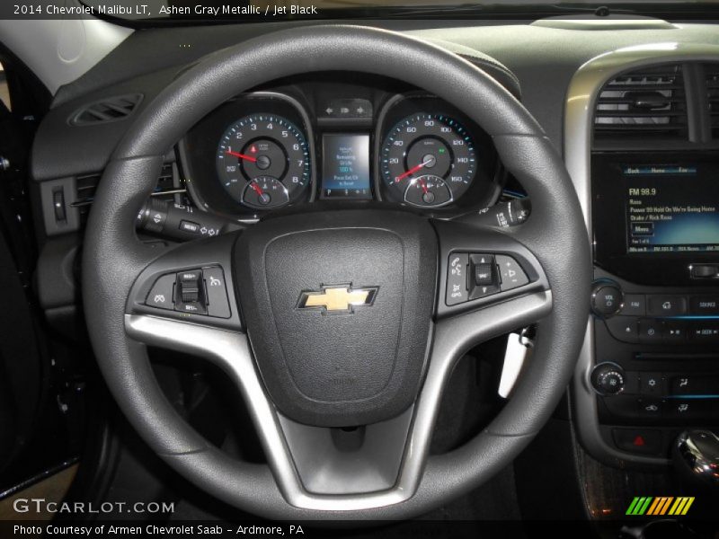 Ashen Gray Metallic / Jet Black 2014 Chevrolet Malibu LT