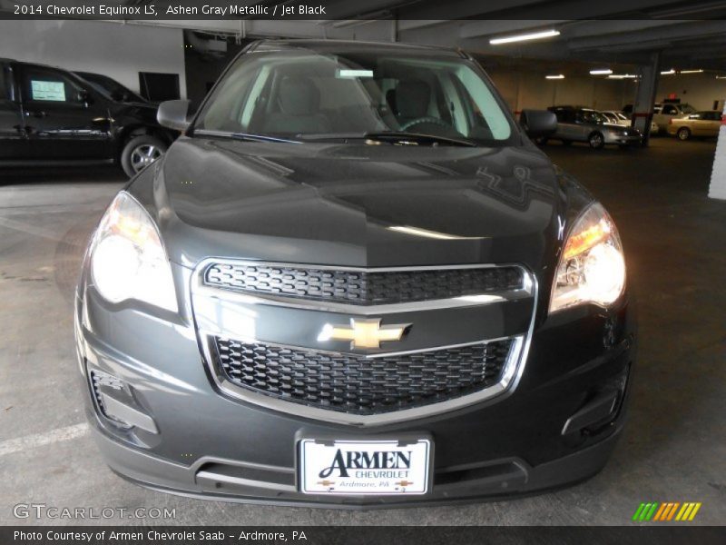 Ashen Gray Metallic / Jet Black 2014 Chevrolet Equinox LS