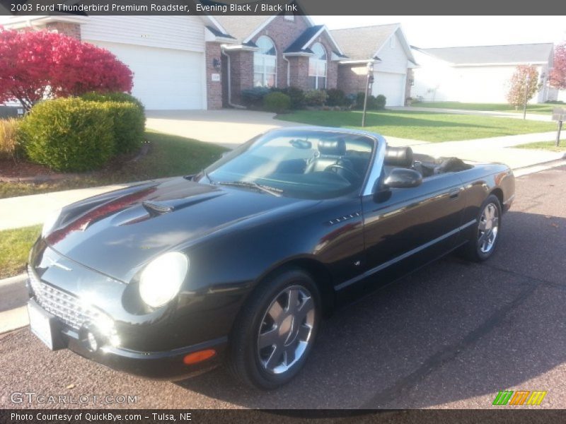 Evening Black / Black Ink 2003 Ford Thunderbird Premium Roadster