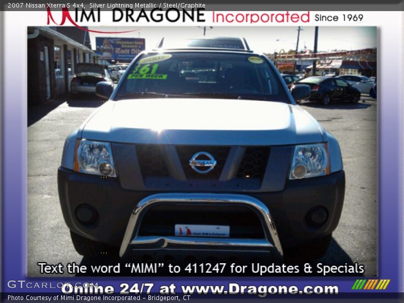 Silver Lightning Metallic / Steel/Graphite 2007 Nissan Xterra S 4x4