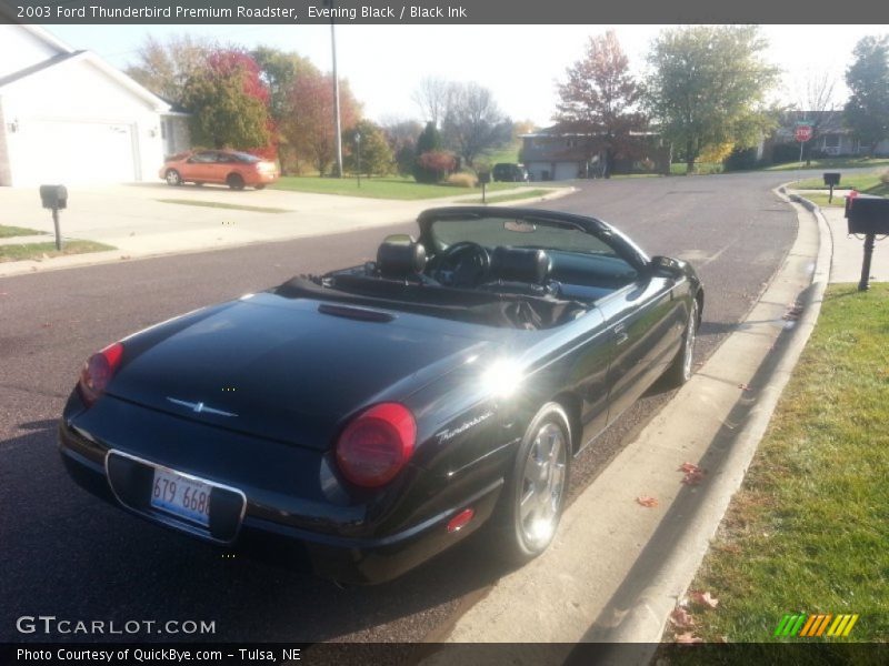 Evening Black / Black Ink 2003 Ford Thunderbird Premium Roadster