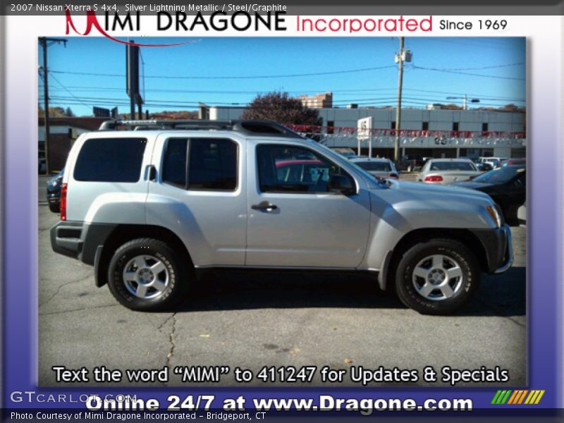 Silver Lightning Metallic / Steel/Graphite 2007 Nissan Xterra S 4x4
