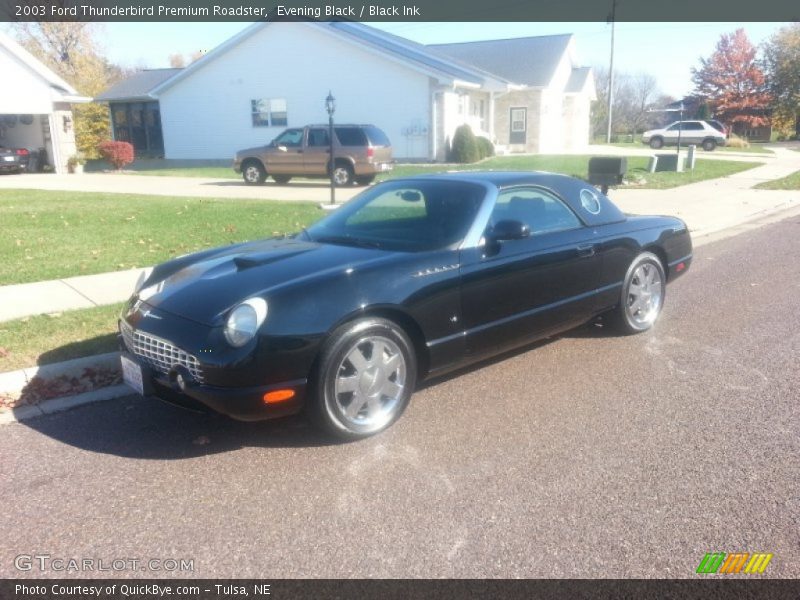 Evening Black / Black Ink 2003 Ford Thunderbird Premium Roadster