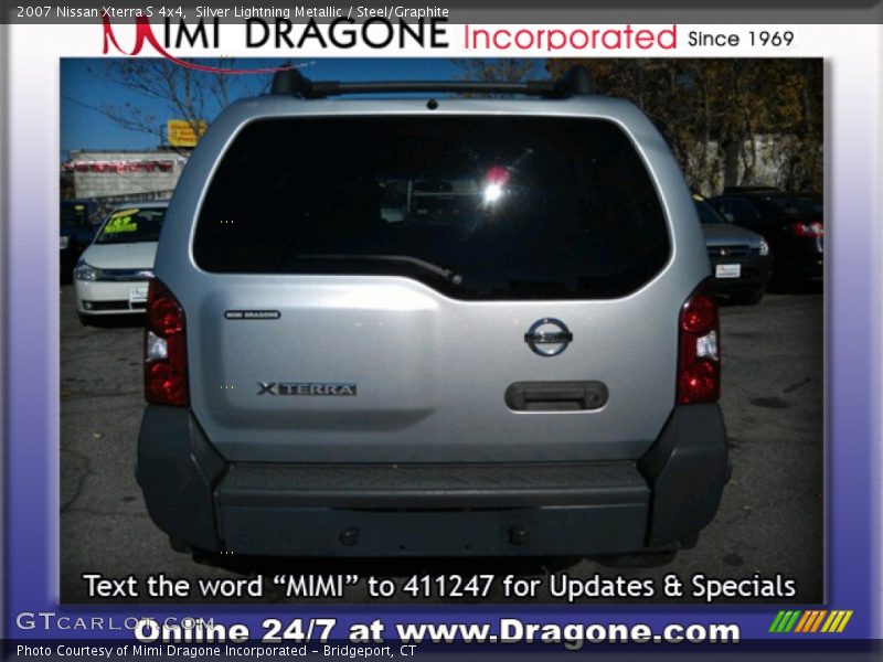 Silver Lightning Metallic / Steel/Graphite 2007 Nissan Xterra S 4x4